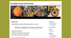 Desktop Screenshot of incrediblefeasts.com
